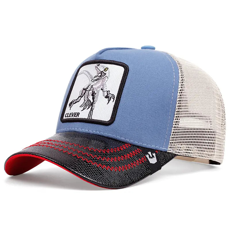 Unisex Embroidered Baseball Cap - Adjustable Mesh Hat for Outdoor Sports and Sun Protection, Ideal for Summer Beach Vacations
