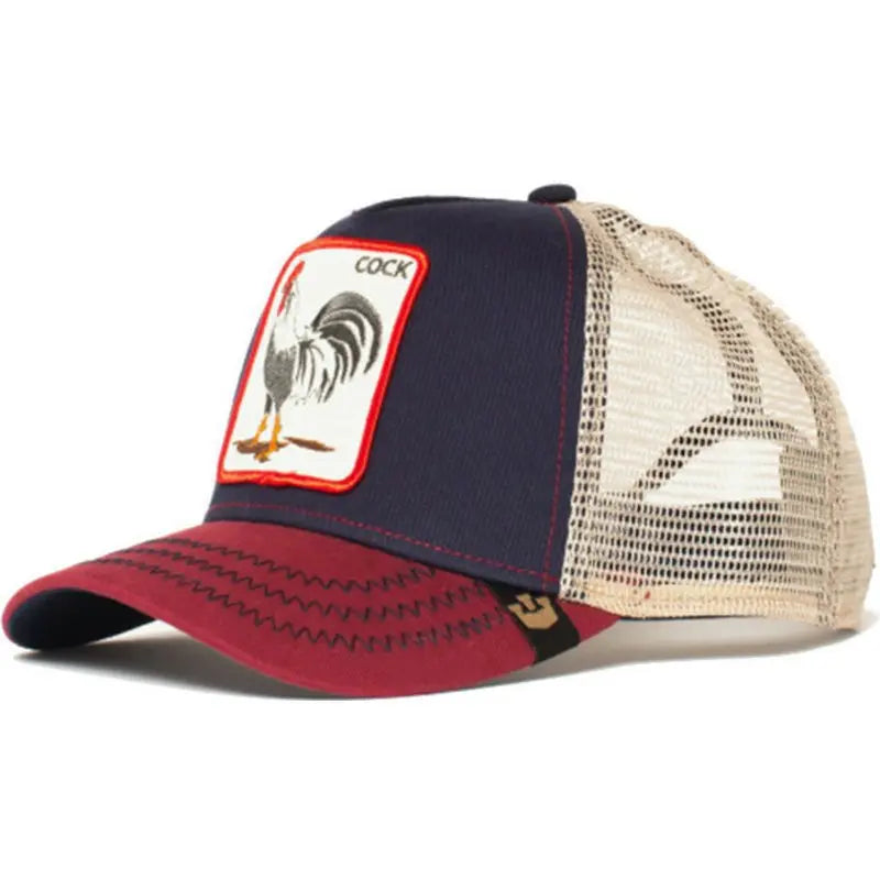 Unisex Embroidered Baseball Cap - Adjustable Mesh Hat for Outdoor Sports and Sun Protection, Ideal for Summer Beach Vacations