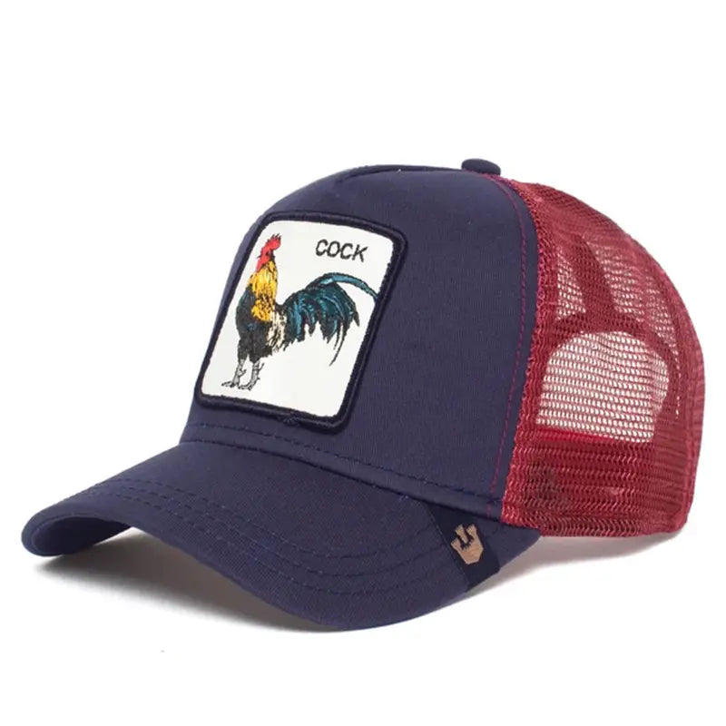Unisex Embroidered Baseball Cap - Adjustable Mesh Hat for Outdoor Sports and Sun Protection, Ideal for Summer Beach Vacations