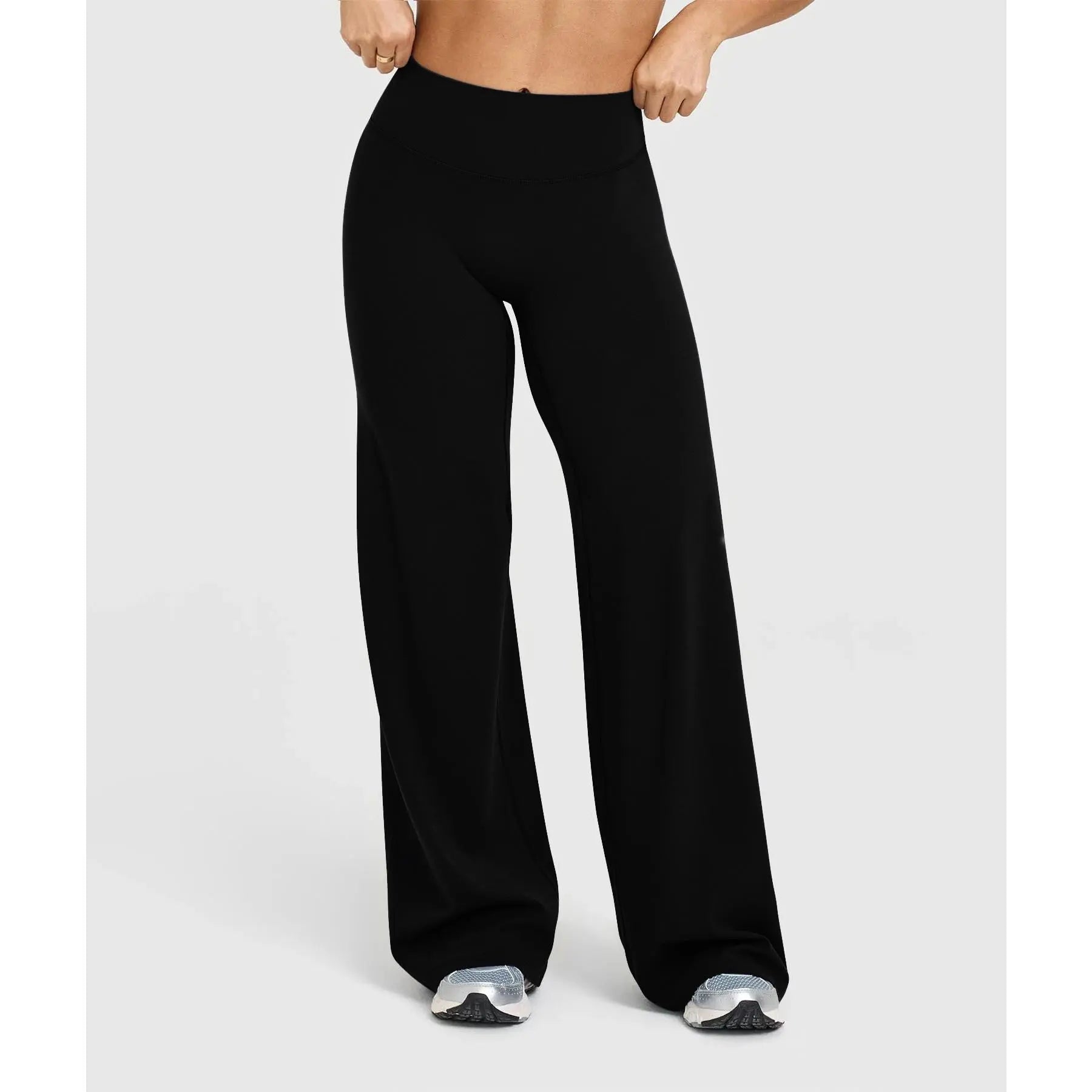 High-Waisted Straight Leg Yoga Pants for Women – Seamless Butter Soft Leggings with Tummy Control for Pilates, Running, and Everyday Athleisure
