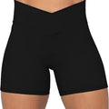 Sunzel Women's High-Waisted Soft Compression Gym Shorts - 4-Inch Seamless Design with Tummy Control and Butt Lifting Features, Crafted from Double Brushed Fabric for Summer Workouts