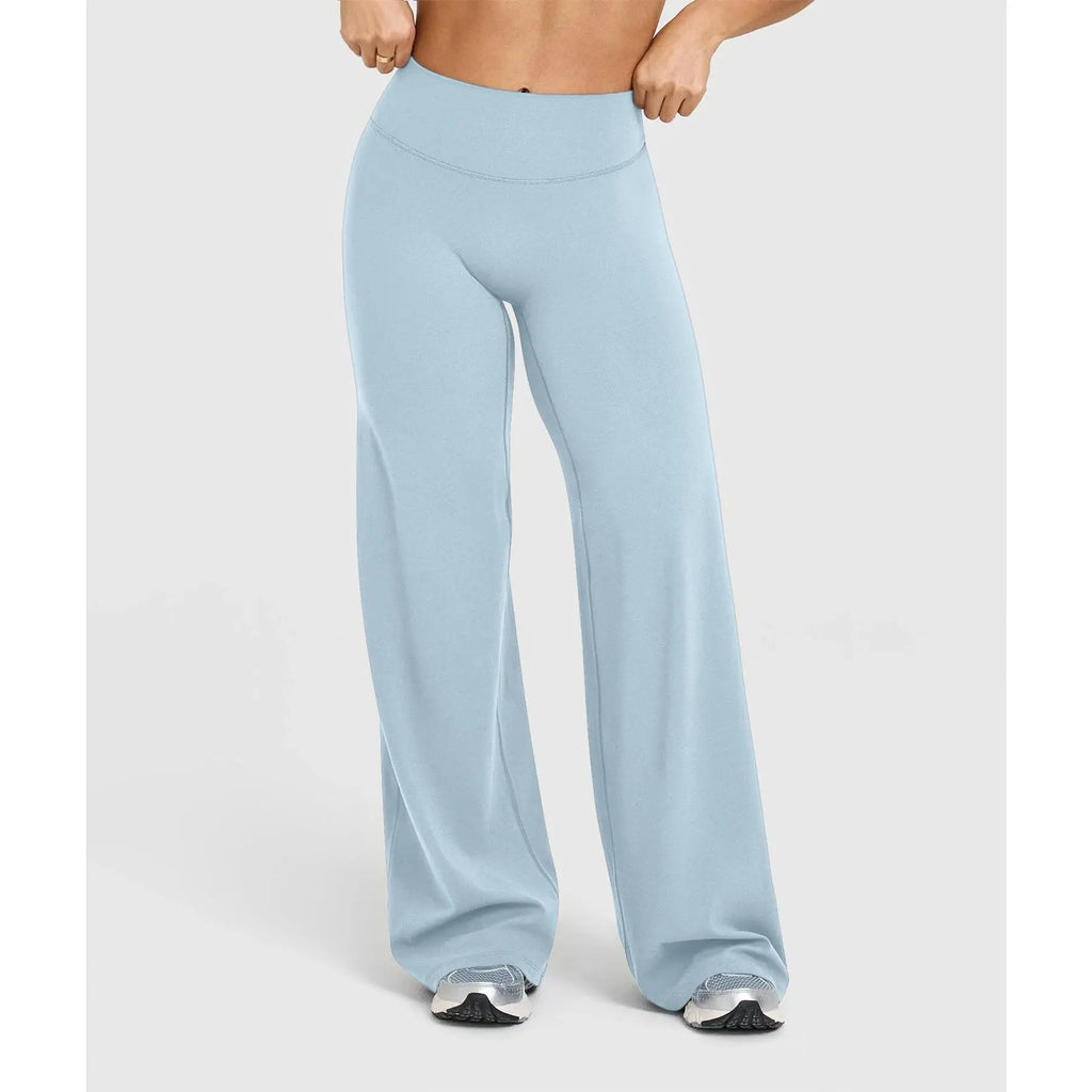 High-Waisted Straight Leg Yoga Pants for Women – Seamless Butter Soft Leggings with Tummy Control for Pilates, Running, and Everyday Athleisure