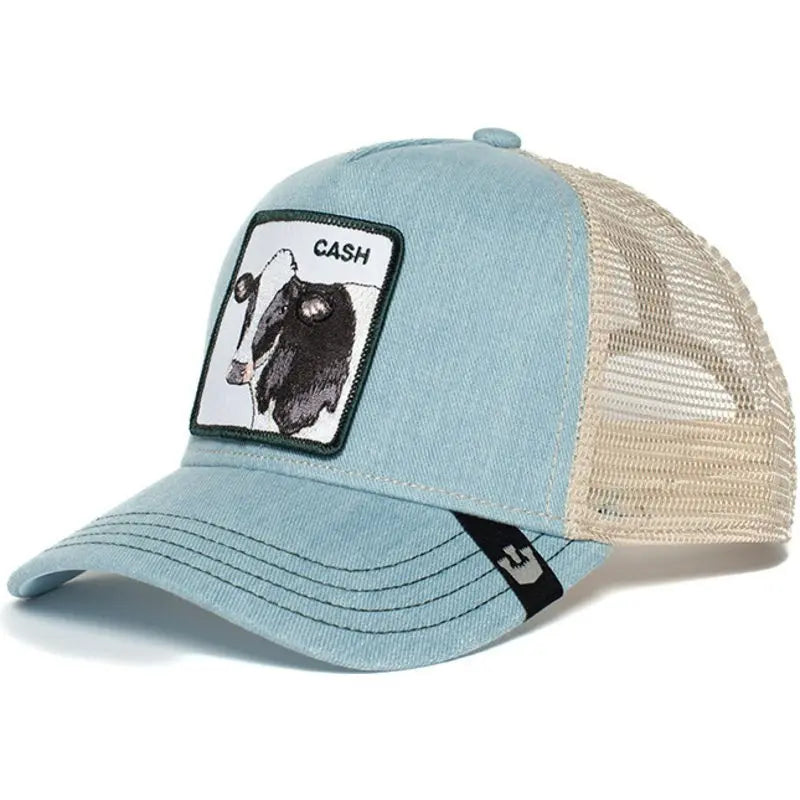 Unisex Embroidered Baseball Cap - Adjustable Mesh Hat for Outdoor Sports and Sun Protection, Ideal for Summer Beach Vacations