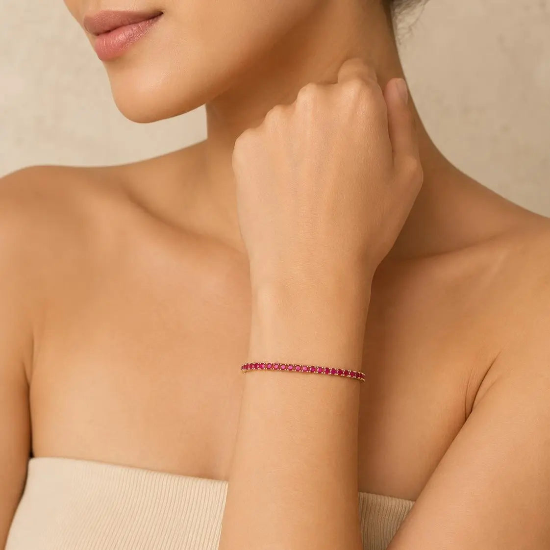 PAVOI 14K Gold Plated Colorful Tennis Bracelets for Women - Elegant Tennis Bracelet Featuring Colored Cubic Zirconia - Hypoallergenic Jewelry Gift Options