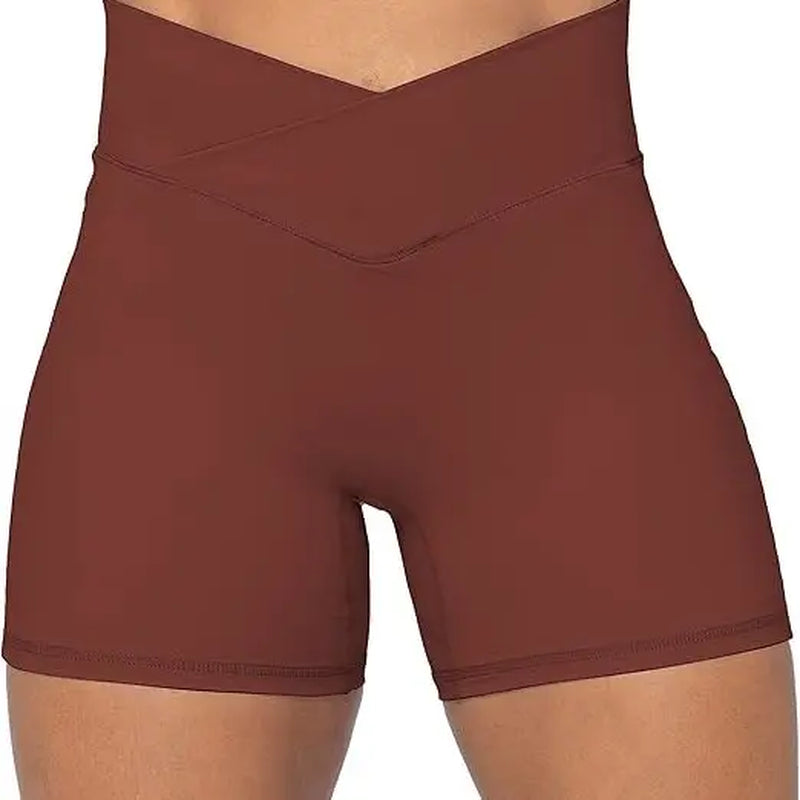 Sunzel Women's High-Waisted Soft Compression Gym Shorts - 4-Inch Seamless Design with Tummy Control and Butt Lifting Features, Crafted from Double Brushed Fabric for Summer Workouts