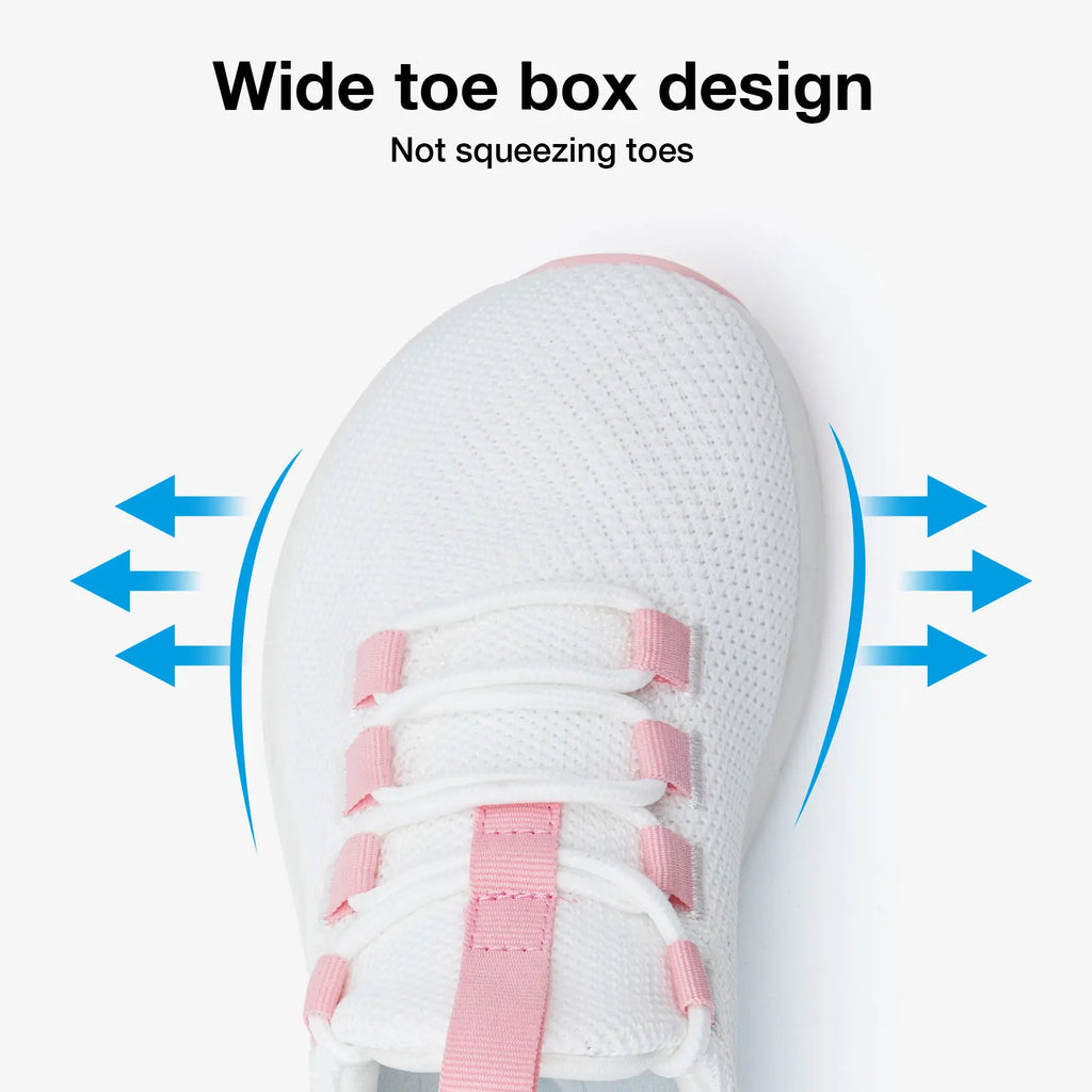 KOLILI Women's Breathable Sneakers with Wide Toe Box and Arch Support for Fitness, Running, and Daily Comfort