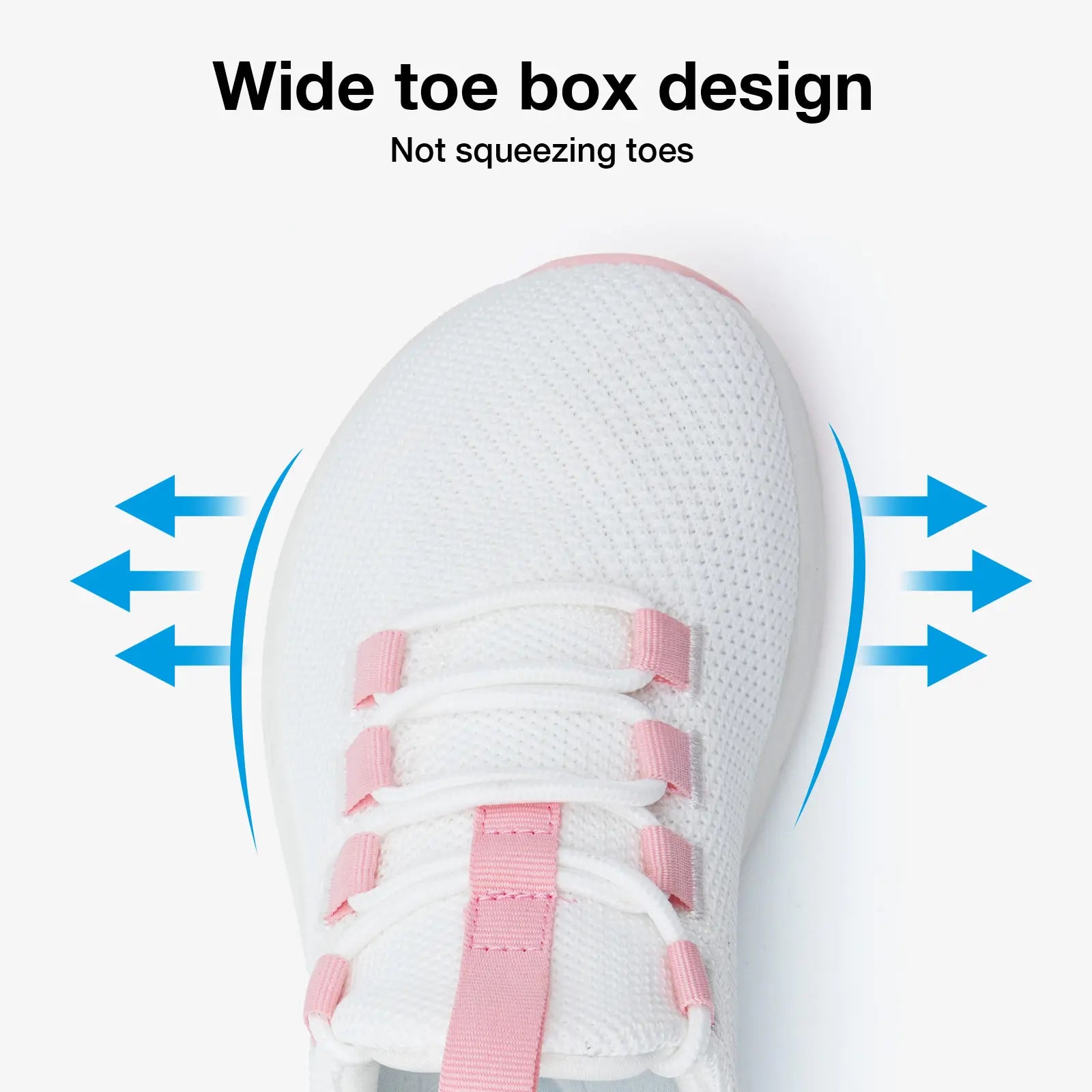KOLILI Women's Breathable Sneakers with Wide Toe Box and Arch Support for Fitness, Running, and Daily Comfort