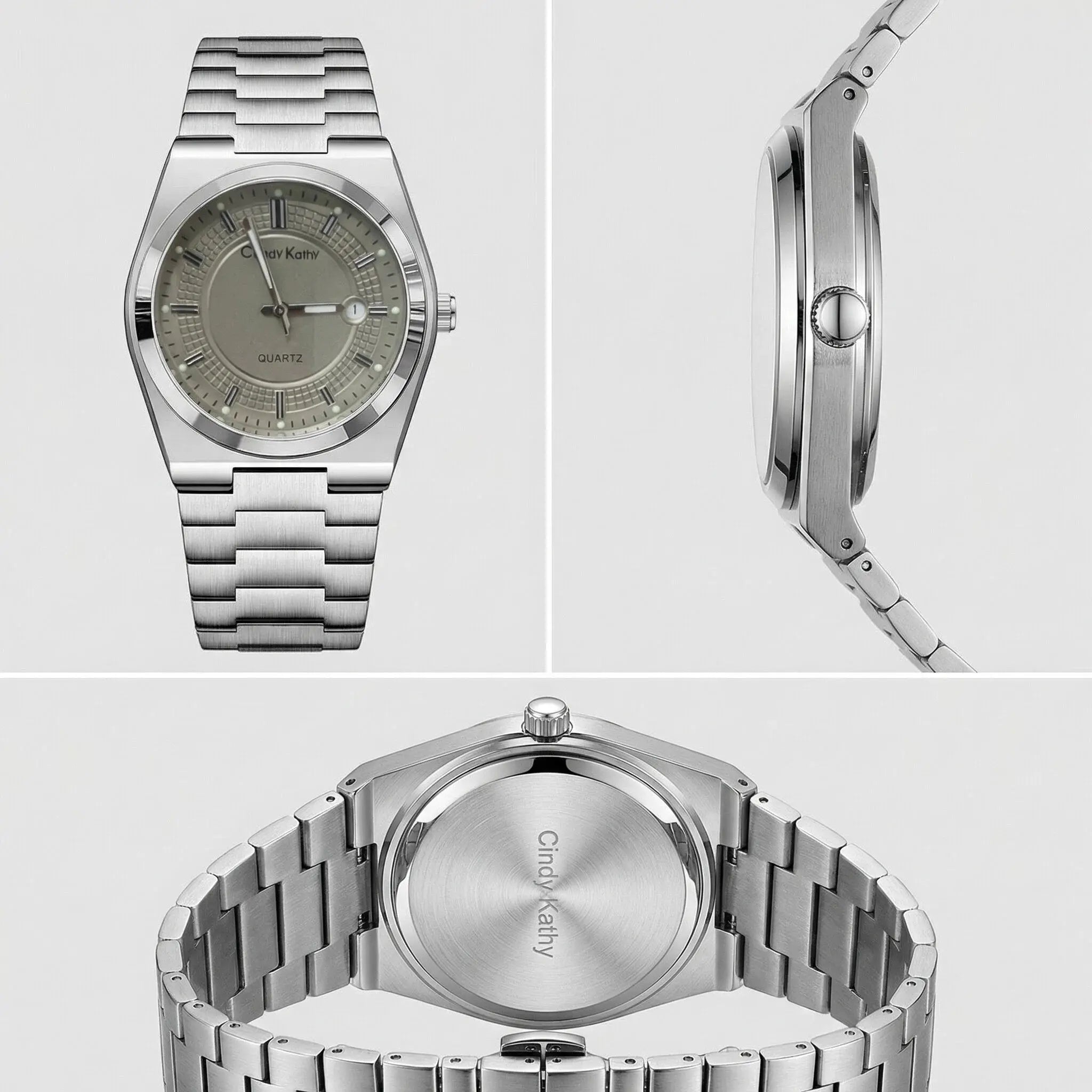 Men's Water-Resistant Analog Quartz Watch with Luminous Round Dial - Elegant and Versatile Timepiece for Any Occasion - Comes with Gift Box