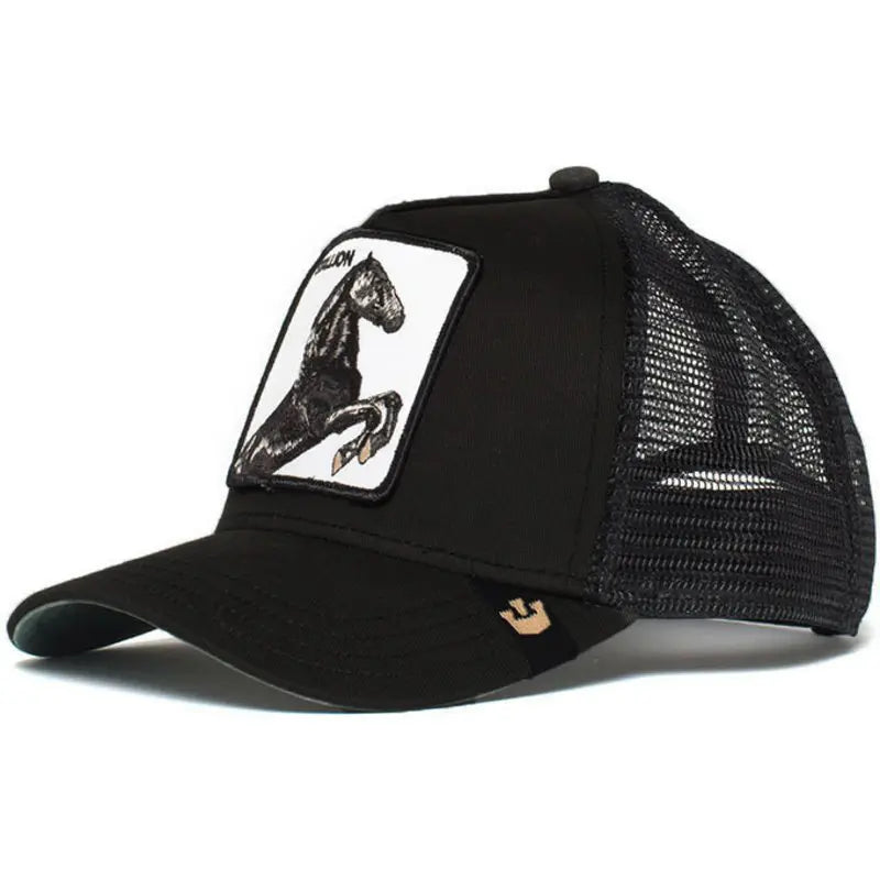 Unisex Embroidered Baseball Cap - Adjustable Mesh Hat for Outdoor Sports and Sun Protection, Ideal for Summer Beach Vacations