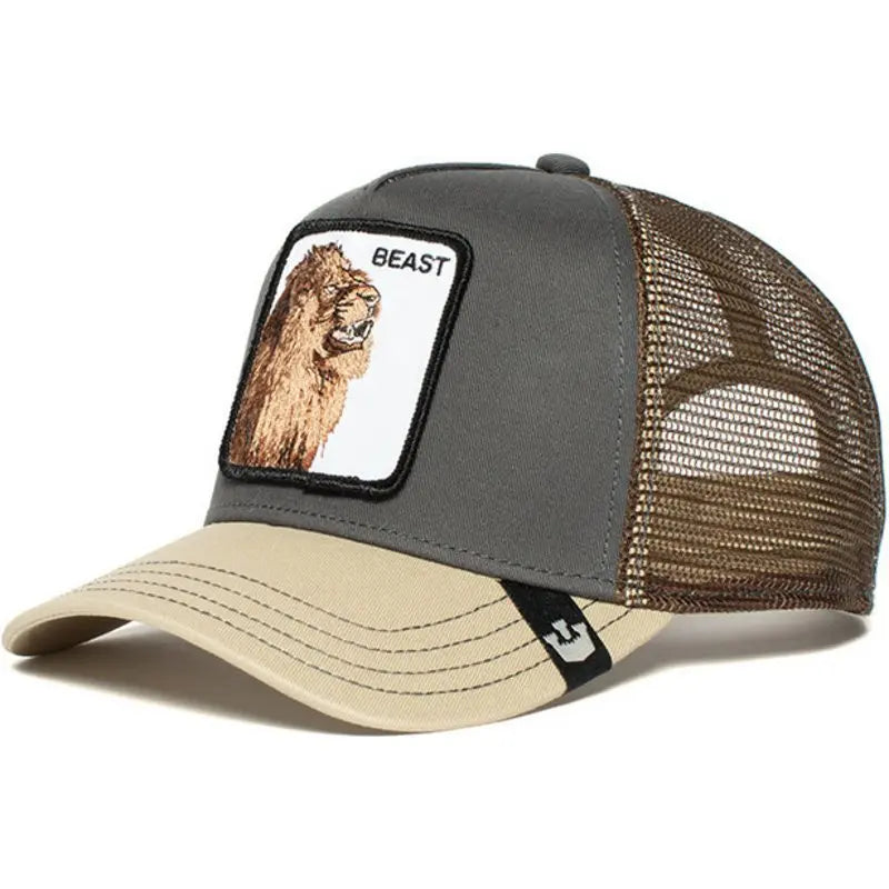Unisex Embroidered Baseball Cap - Adjustable Mesh Hat for Outdoor Sports and Sun Protection, Ideal for Summer Beach Vacations