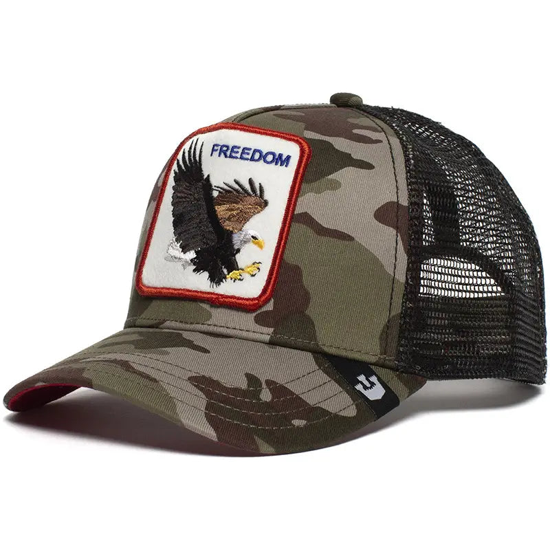 Unisex Embroidered Baseball Cap - Adjustable Mesh Hat for Outdoor Sports and Sun Protection, Ideal for Summer Beach Vacations