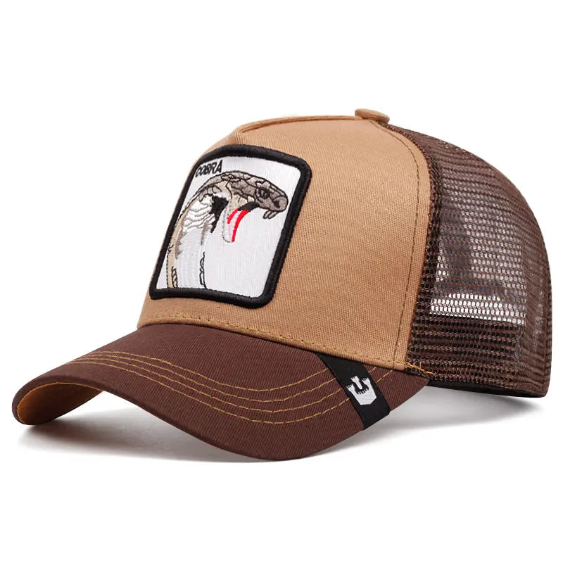 Unisex Embroidered Baseball Cap - Adjustable Mesh Hat for Outdoor Sports and Sun Protection, Ideal for Summer Beach Vacations