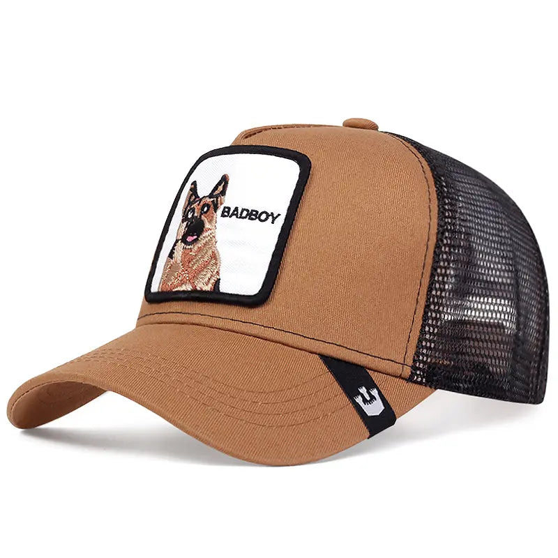 Unisex Embroidered Baseball Cap - Adjustable Mesh Hat for Outdoor Sports and Sun Protection, Ideal for Summer Beach Vacations