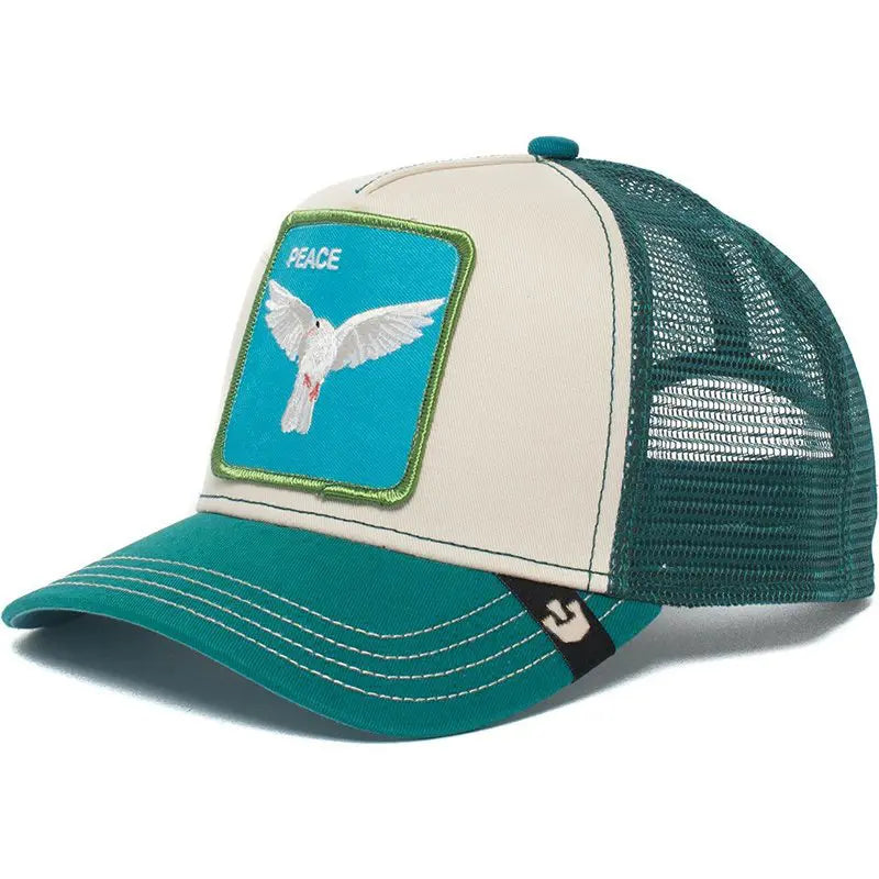 Unisex Embroidered Baseball Cap - Adjustable Mesh Hat for Outdoor Sports and Sun Protection, Ideal for Summer Beach Vacations