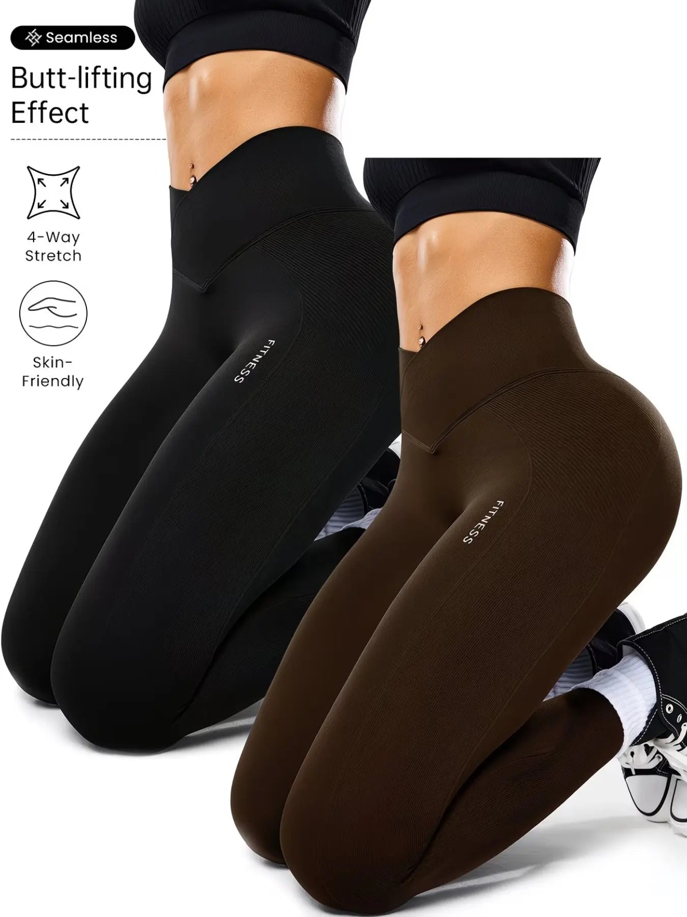 Women's High-Elasticity Yoga Pants for All-Season Comfort and Versatile Casual Style