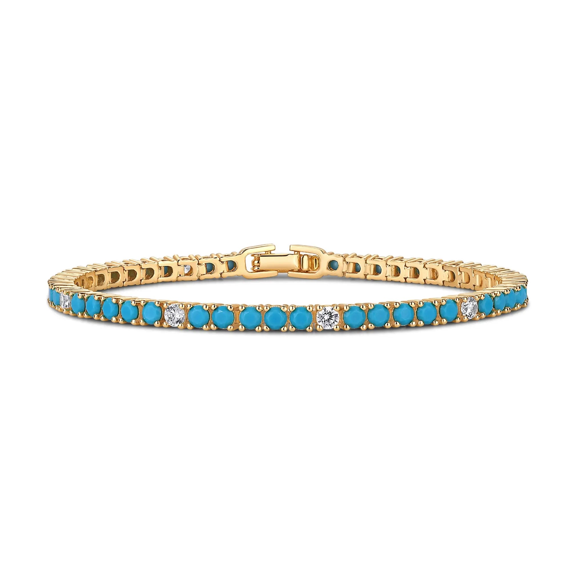 PAVOI 14K Gold Plated Colorful Tennis Bracelets for Women - Elegant Tennis Bracelet Featuring Colored Cubic Zirconia - Hypoallergenic Jewelry Gift Options