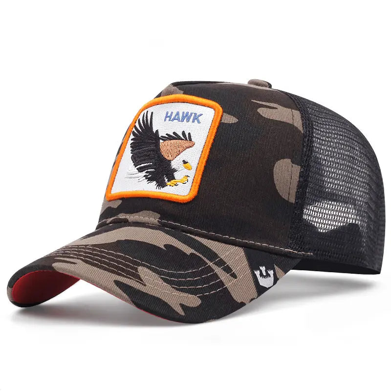 Unisex Embroidered Baseball Cap - Adjustable Mesh Hat for Outdoor Sports and Sun Protection, Ideal for Summer Beach Vacations