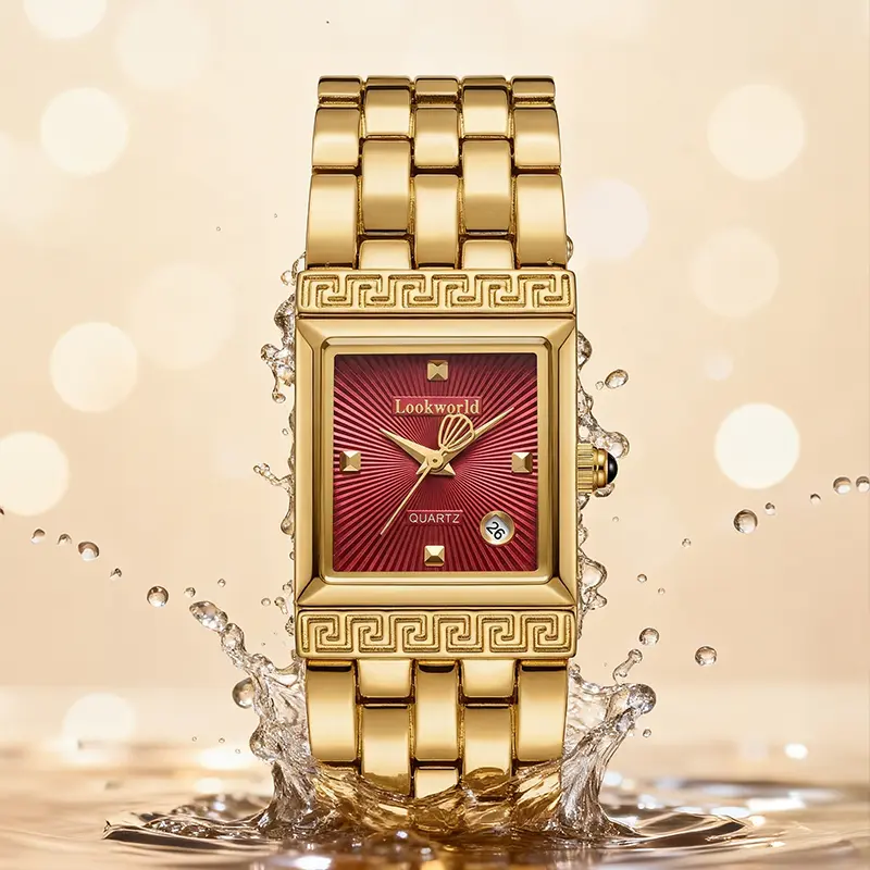 Women’s Gold Square Watch