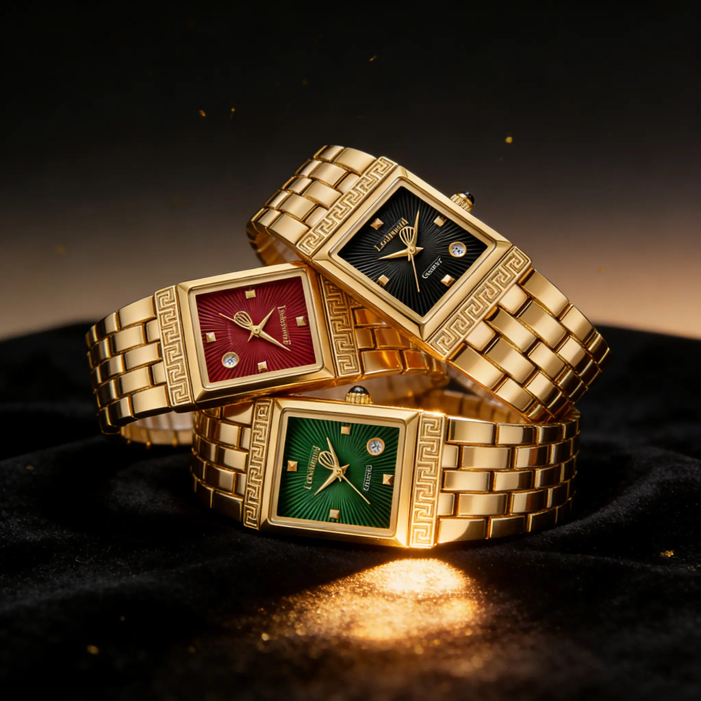 Women’s Gold Square Watch