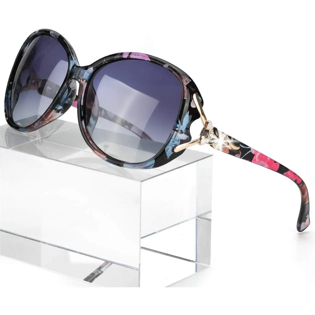 Trendy Oversized Polarized Sunglasses for Women with UV Protection