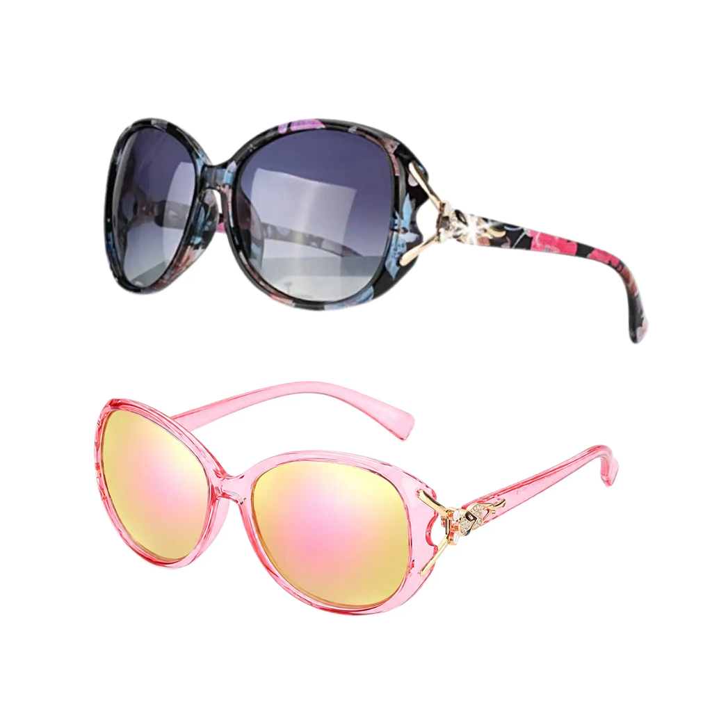 Trendy Oversized Polarized Sunglasses for Women with UV Protection
