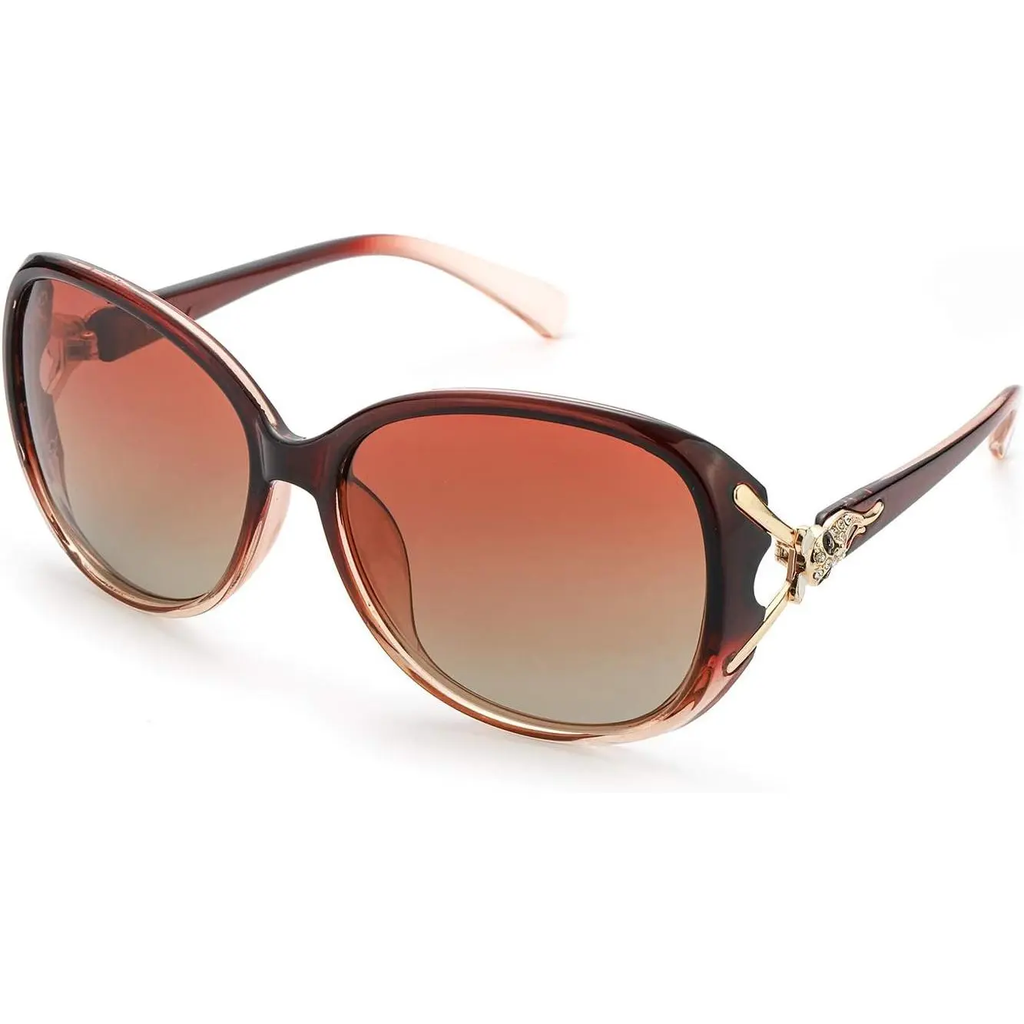 Trendy Oversized Polarized Sunglasses for Women with UV Protection