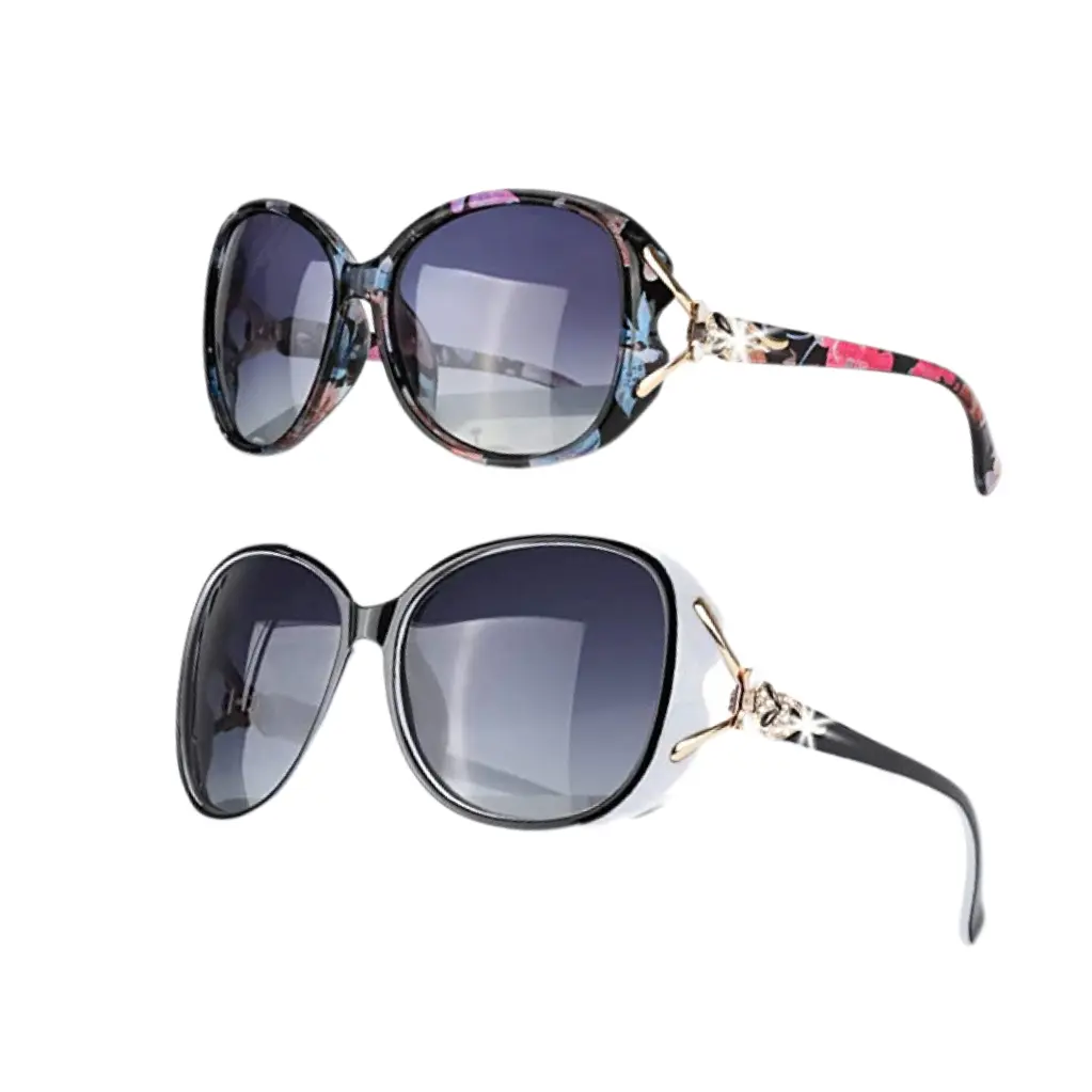 Trendy Oversized Polarized Sunglasses for Women with UV Protection