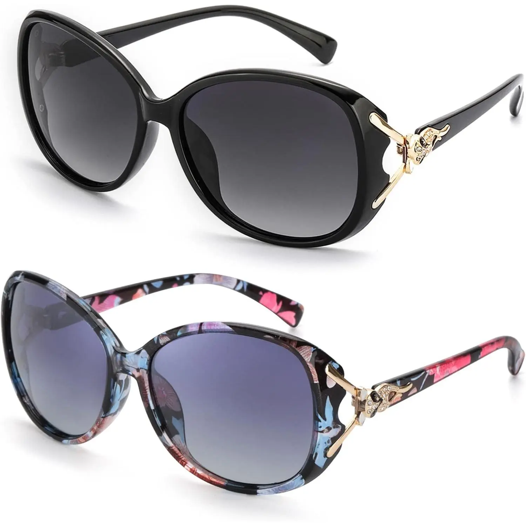 Trendy Oversized Polarized Sunglasses for Women with UV Protection