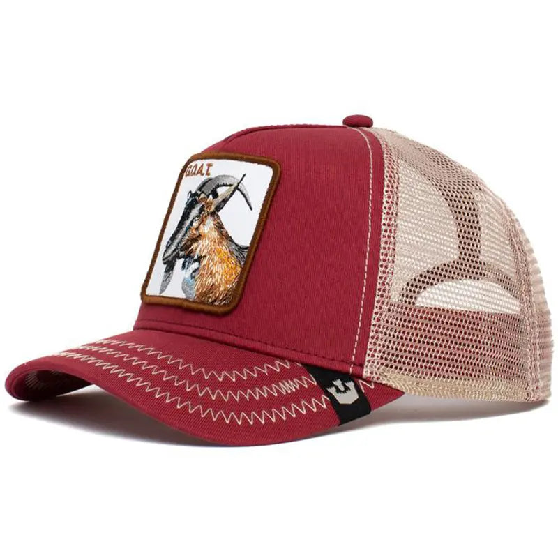 Unisex Embroidered Baseball Cap - Adjustable Mesh Hat for Outdoor Sports and Sun Protection, Ideal for Summer Beach Vacations