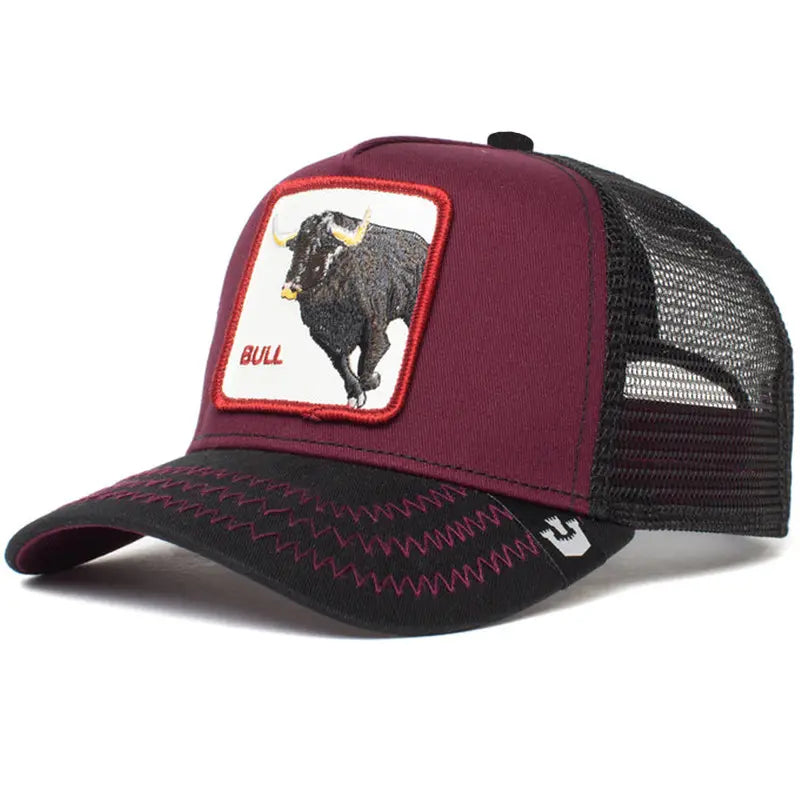 Unisex Embroidered Baseball Cap - Adjustable Mesh Hat for Outdoor Sports and Sun Protection, Ideal for Summer Beach Vacations