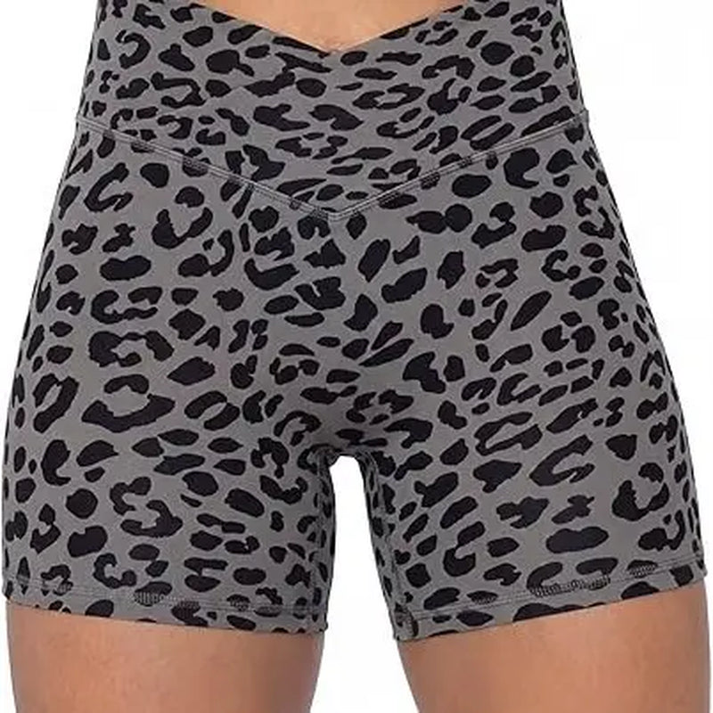 Sunzel Women's High-Waisted Soft Compression Gym Shorts - 4-Inch Seamless Design with Tummy Control and Butt Lifting Features, Crafted from Double Brushed Fabric for Summer Workouts