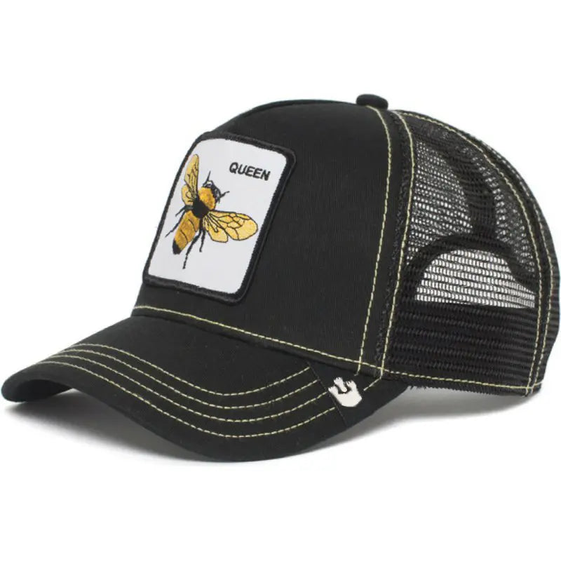 Unisex Embroidered Baseball Cap - Adjustable Mesh Hat for Outdoor Sports and Sun Protection, Ideal for Summer Beach Vacations