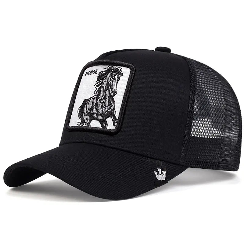 Unisex Embroidered Baseball Cap - Adjustable Mesh Hat for Outdoor Sports and Sun Protection, Ideal for Summer Beach Vacations