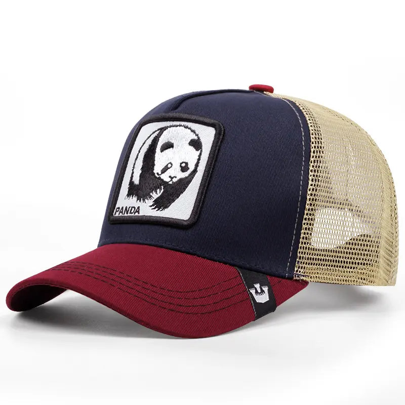 Unisex Embroidered Baseball Cap - Adjustable Mesh Hat for Outdoor Sports and Sun Protection, Ideal for Summer Beach Vacations